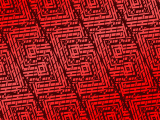 High contrast red and black glossy stripes background. Abstract technology graphic banner design. Vector corporate background.