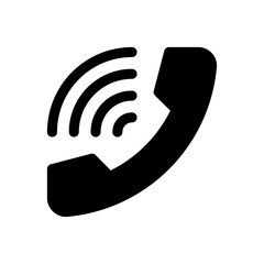 phone call glyph icon