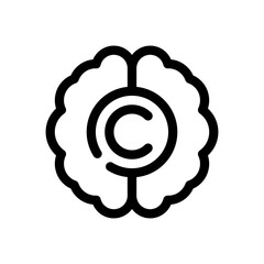 intellectual property line icon