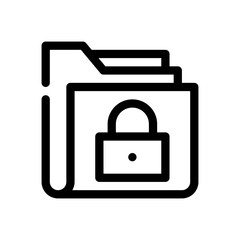 padlock line icon