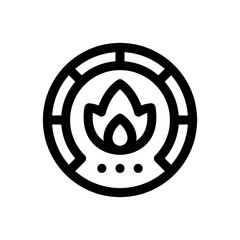 speedometer line icon