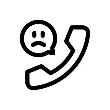 unsatisfied line icon