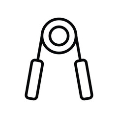 Hand grip strengthener vector icon