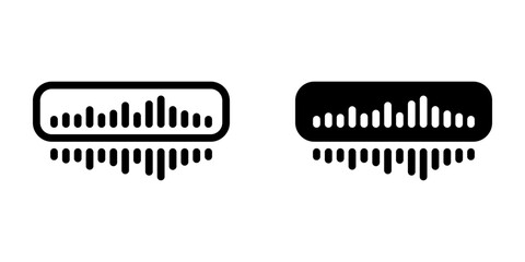 Audio icon. sign for mobile concept and web design. vector illustration