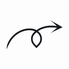 arrow right symbol made of black and white