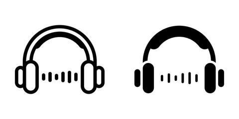 Headphone icon. sign for mobile concept and web design. vector illustration