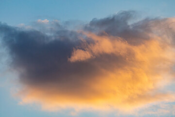 sunset in the clouds