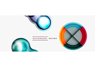 Circle pattern background. Abstract backgrounds bundle for wallpaper, banner, background, landing page, wall art, invitation, prints, posters