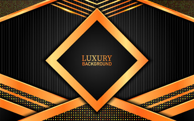 Luxury abstract geometric golden background