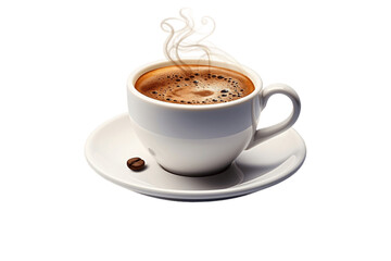 3D Cup of Coffee on transparent background 