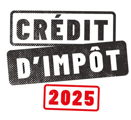 tampon crédit d'impôt 2025