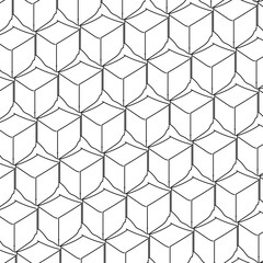 seamless sketch geometric pattern