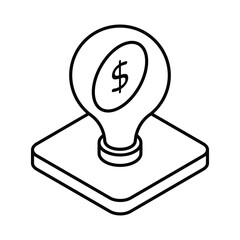 Idea Icon vector stock illustration.