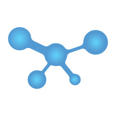 molecule icon vector