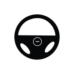 steering wheel icon vector