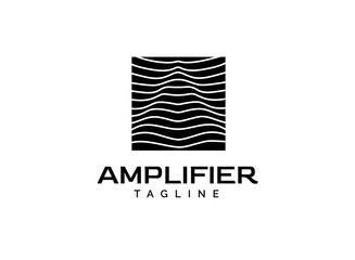 Introducing the "Amplifier eko wave abstract logo design," a seamless logo that encapsulates creativity and innovation. Versatile enough to suit any company, flat minimalist trendy software logo