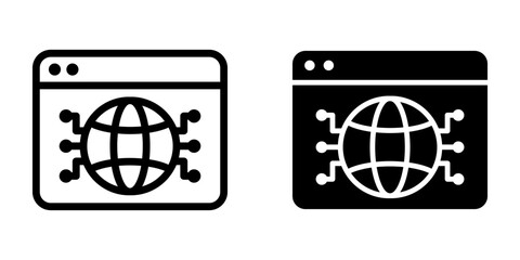 Web Page icon. sign for mobile concept and web design. vector illustration