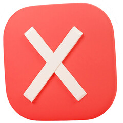 Fototapeta premium 3d rendering of red cross mark