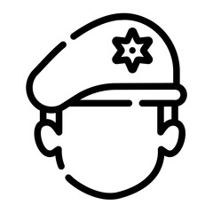 captain Line Icon