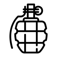 grenade Line Icon
