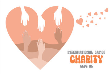 International Day of Charity vector illustration