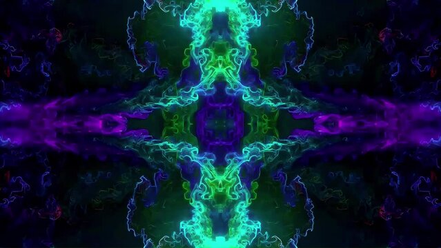 colorful  psychedelic smoke patterns background 