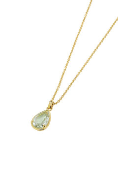 Gold chain with Topaz and Diamonds including clipping path
