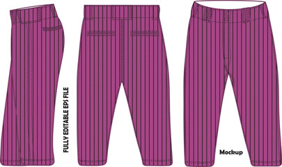 Men Baseball Pant Mock ups