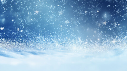 Obraz premium Banner with empty snowy background a lot of copy space. AI Generated