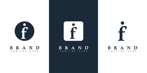 Modern and simple Lowercase FI Letter Logo, suitable for any business with FI or IF initials. © Prayoga