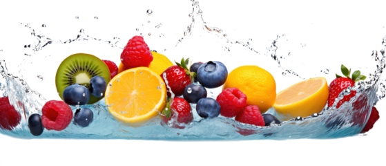 fruits splash