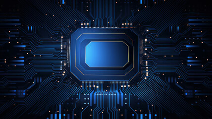 chip processor speed technology background. AI Generated