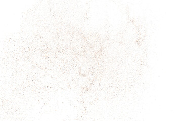 Coffee Color Grain Texture Isolated on White Background. Chocolate Shades Confetti. Brown Particles. Digitally Generated Image. Vector Illustration, EPS 10.