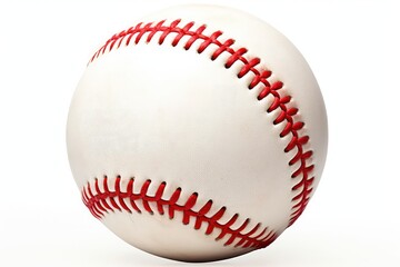 Baseball Isolated on White Background. Photo generative AI