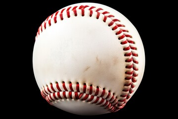 Baseball Isolated on White Background. Photo generative AI
