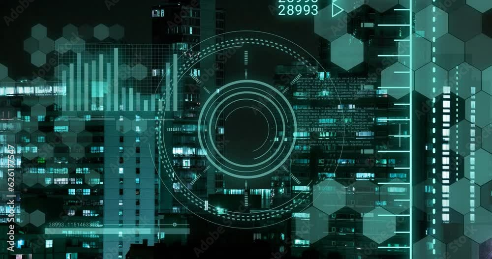 Poster animation of data processing over scope scanning