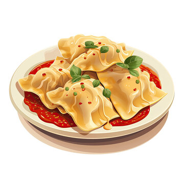 recommend clip art: illustration of ravioli generative ai