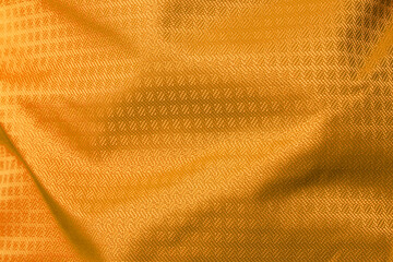 Orange ripstop syntetic fabric as a texture, pattern, background