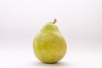 Yellow pear on a white background