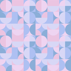 A simple geometric art poster with a simple shape and figure in pastel colors. Abstract scandinavian style.