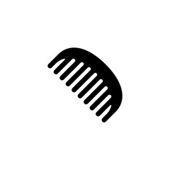 Comb icon.Flat silhouette version.