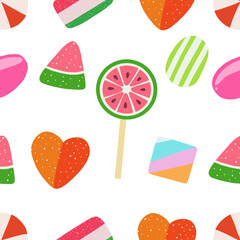
Candies pattern seamless background. Can be used for wallpaper, shirt design, t shirt design, fabric design, etc.
