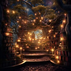 Secret magical library 