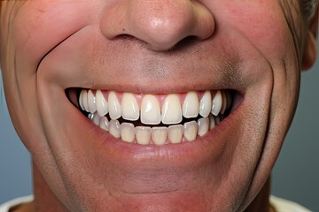 Fototapeta premium A man's perfect white teeth.
