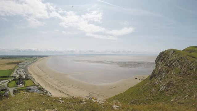 View towards Brean Beach and Berrow Beach, North Somerset