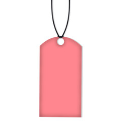Hanging Pink Price Tag