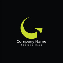 Obraz premium G letter logo design, letter, g, g letter, modern, tech, technology, minimalist, company, business logo design template