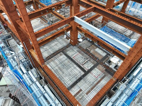 Construction site in the city.