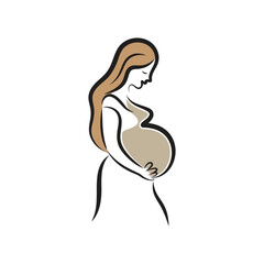  Pregnant vector logo