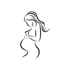  Pregnant vector logo